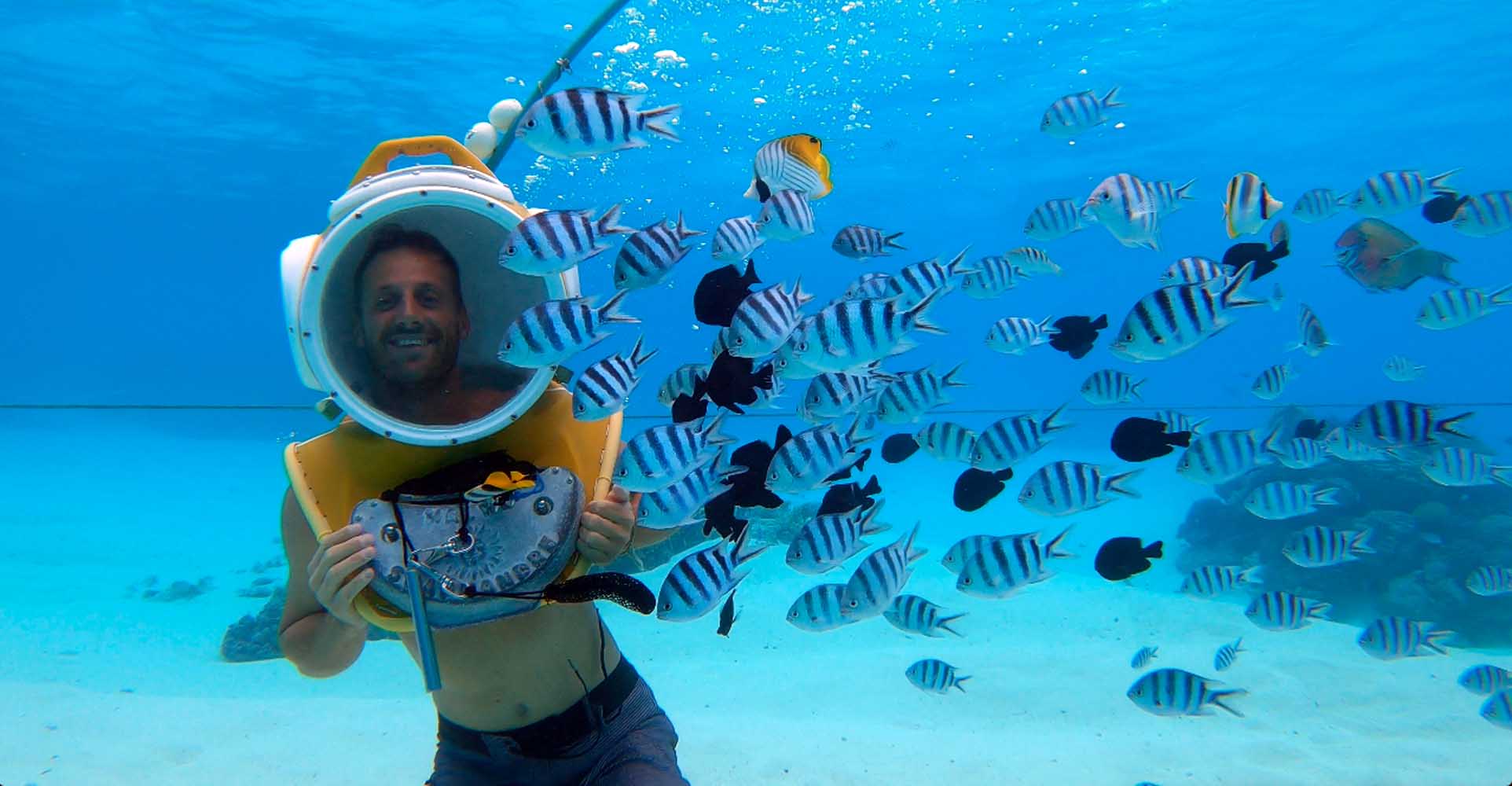 Unique underwater experience at Bora Bora